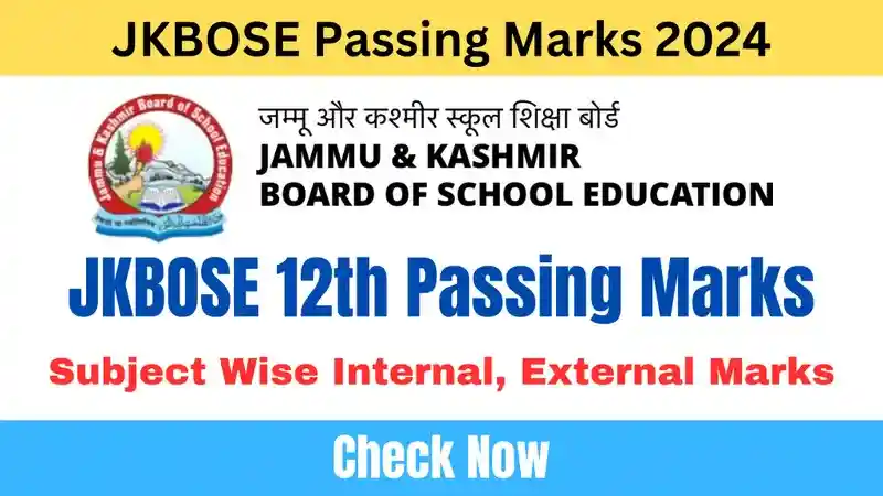 JKBOSE 12th Passing Marks 2024