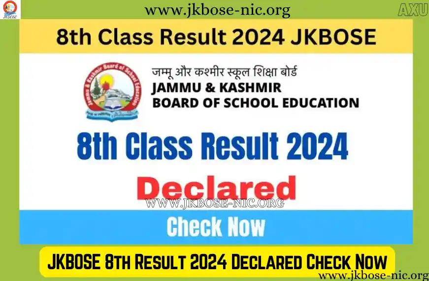 JKBOSE 8th Result 2024