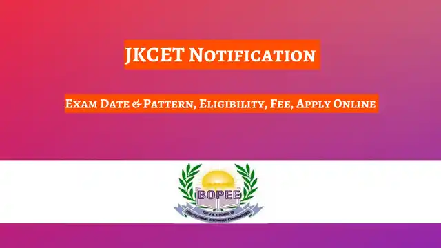 JKCET 2024 Notification