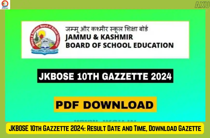 JKBOSE 10th Gazzette 2024