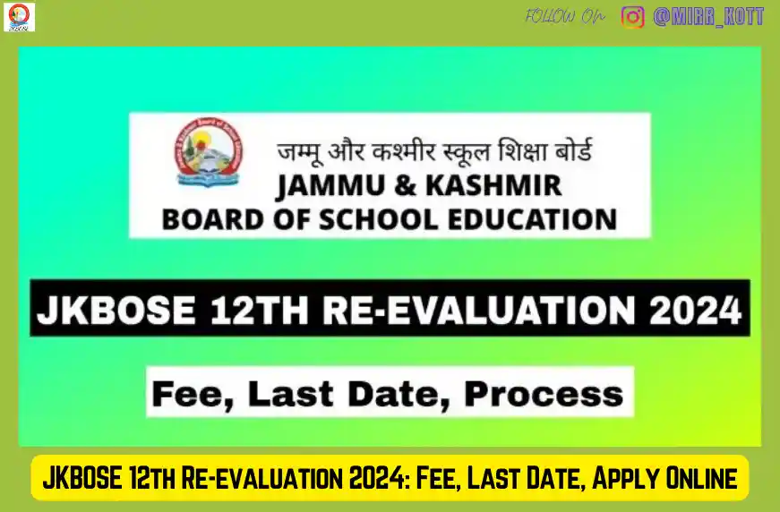 JKBOSE 12th Re-evaluation 2024