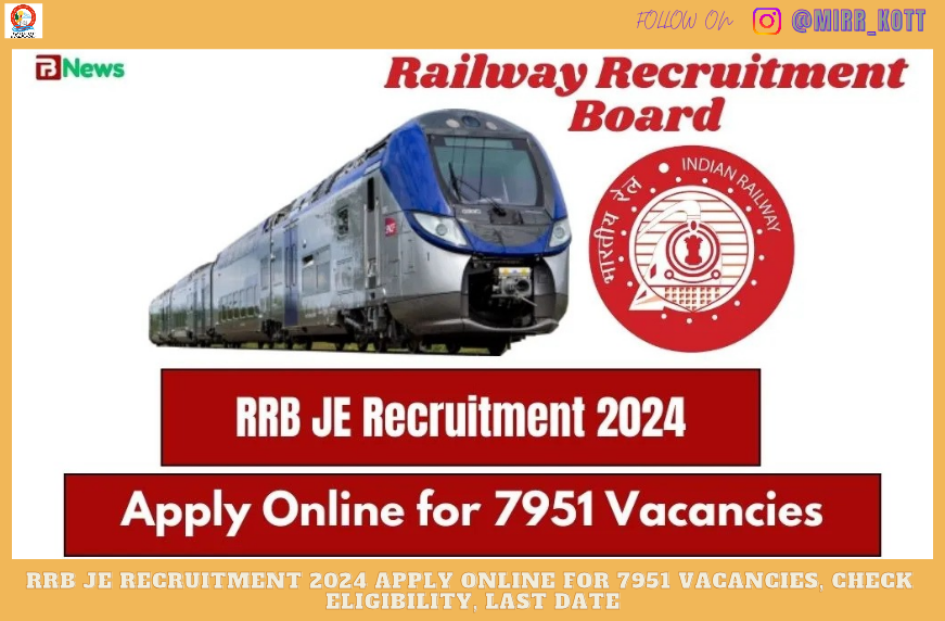 RRB JE Recruitment 2024