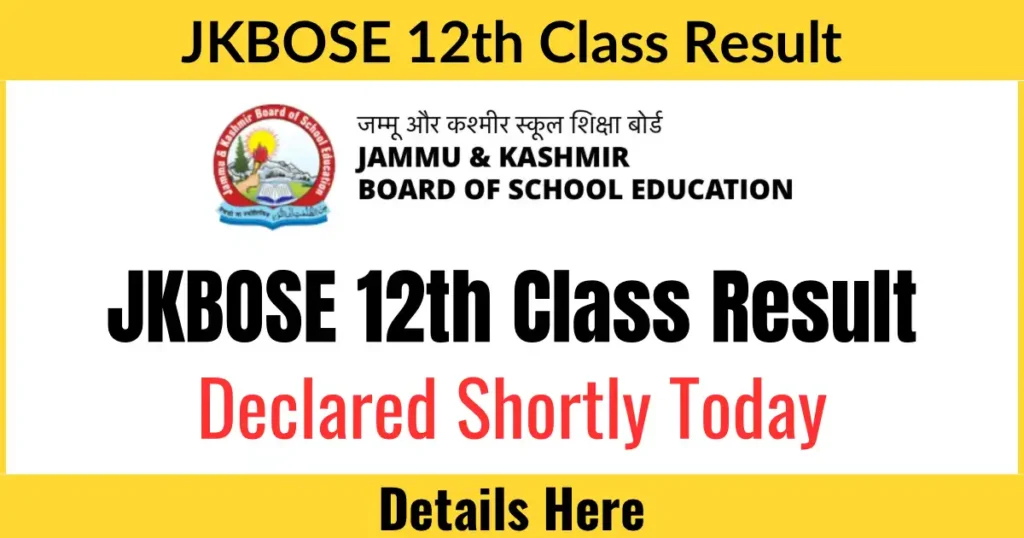 JKBOSE 12th Result 2024