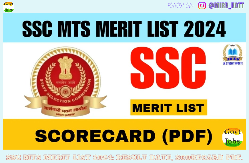 SSC MTS Merit List 2024