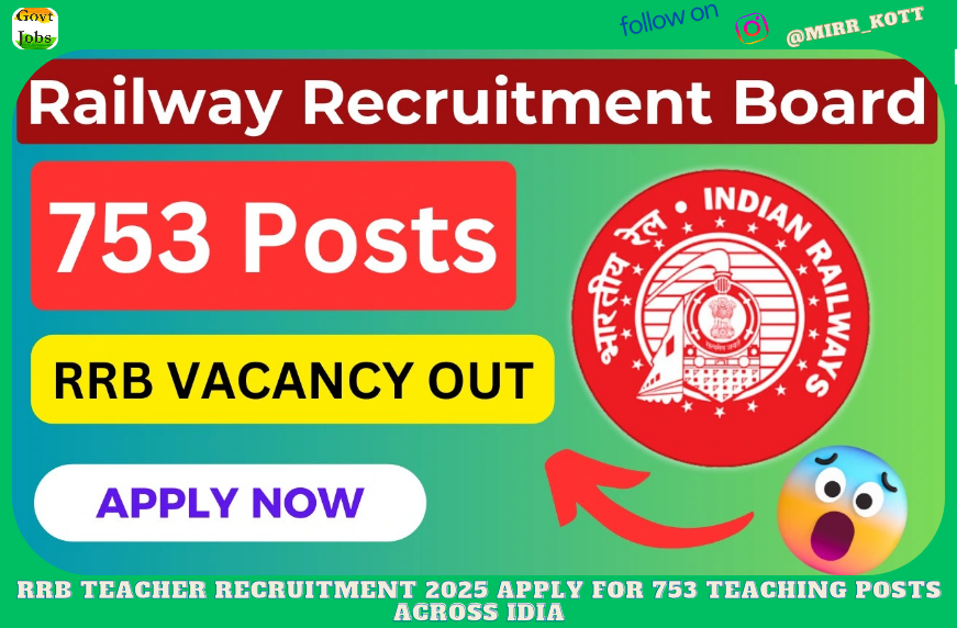 RRB Teacher Recruitment 2025