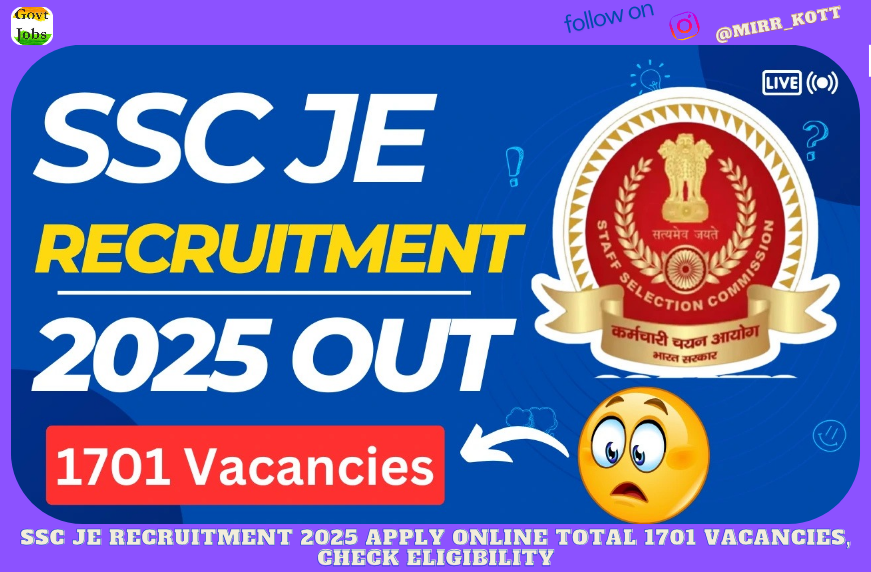 SSC JE Recruitment 2025