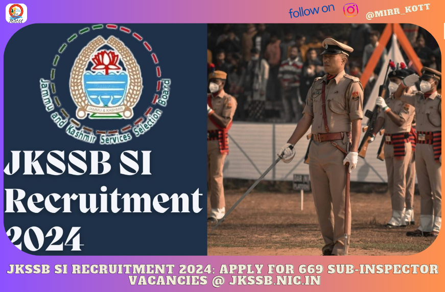 JKSSB SI Recruitment 2024