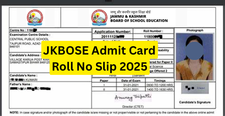 JKBOSE 10th Admit Card 2025