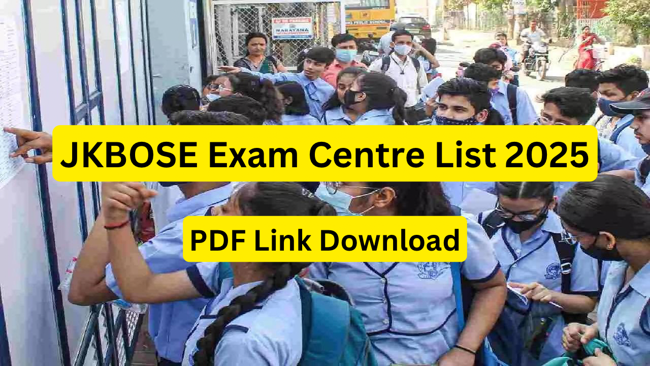 JKBOSE Exam Centre List 2025