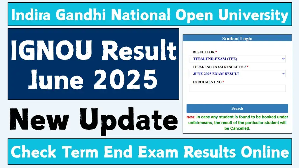 IGNOU Result June 2025